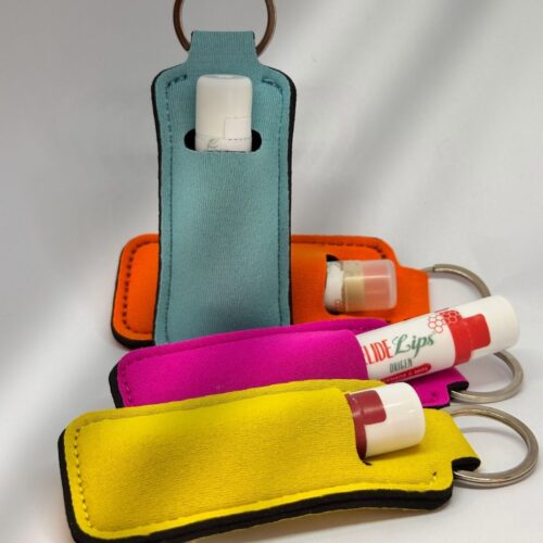 Llavero de neopreno para protector labial