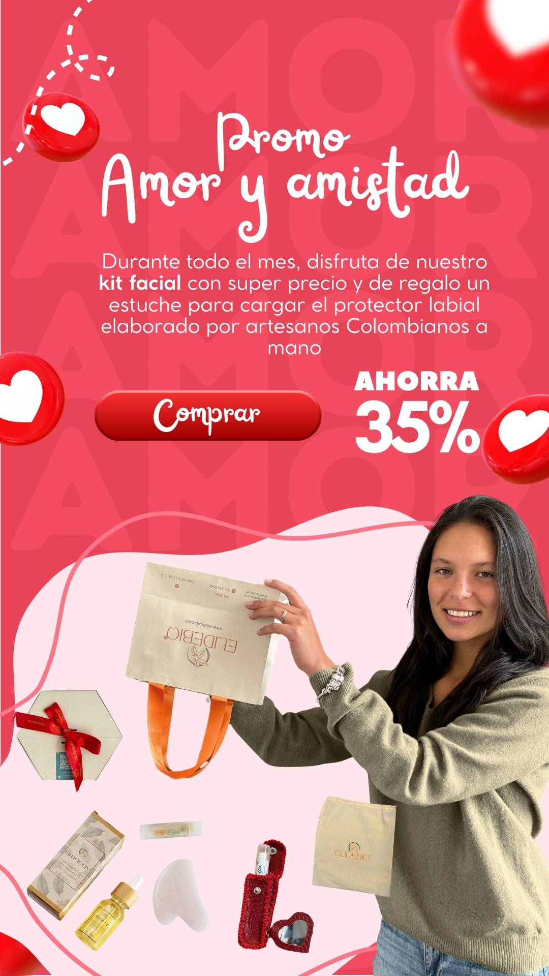 kit facial amor y amistad